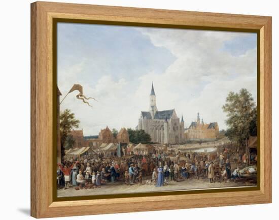 The Potters' Fair at Ghent-David Teniers the Younger-Framed Premier Image Canvas