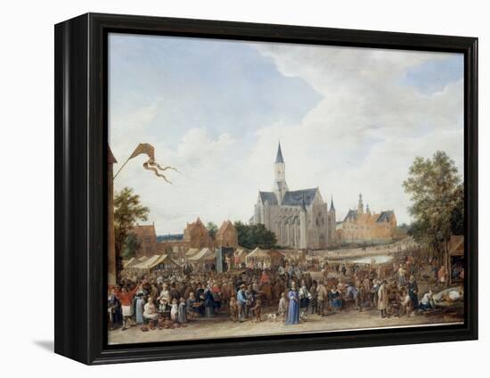 The Potters' Fair at Ghent-David Teniers the Younger-Framed Premier Image Canvas