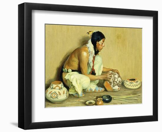 The Pottery Maker-Eanger Irving Couse-Framed Giclee Print