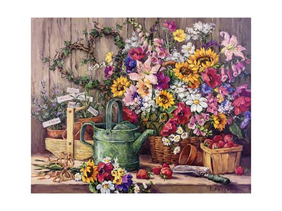 The Potting Bench Giclee Print By Barbara Mock Art Com