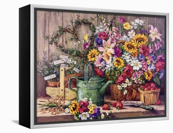 The Potting Bench-Barbara Mock-Framed Premier Image Canvas