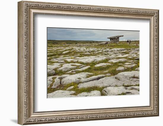 The Poulnabrone dolmen, prehistoric slab burial chamber, The Burren, County Clare, Munster, Republi-Nigel Hicks-Framed Photographic Print