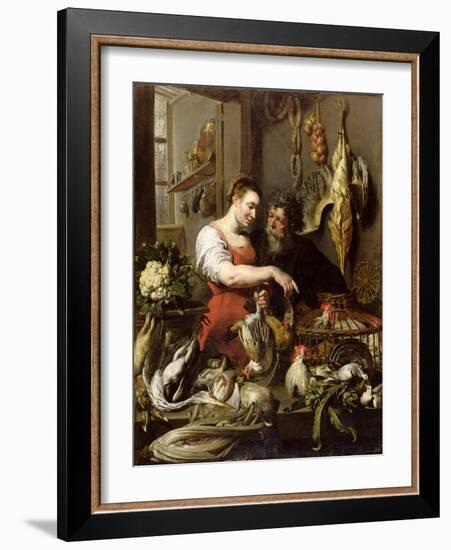 The Poulterer's Shop (Oil on Canvas)-Frans Snyders Or Snijders-Framed Giclee Print