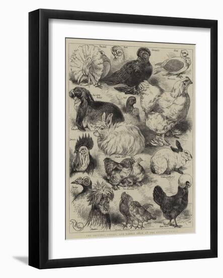 The Poultry, Pigeon, and Rabbit Show at the Crystal Palace-Harrison William Weir-Framed Giclee Print