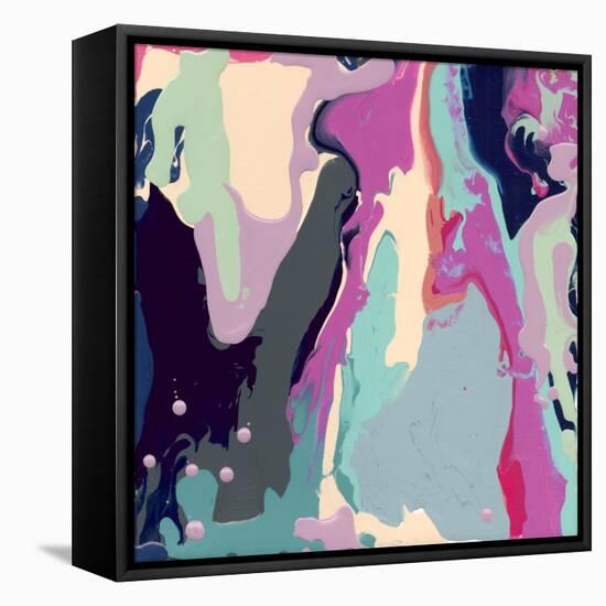 The Pour - Abstract-Jennifer McCully-Framed Premier Image Canvas