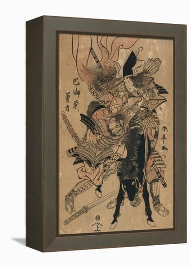 The Powerful Tomoe Gozen, C.1810-Katsukawa Shuntei-Framed Premier Image Canvas