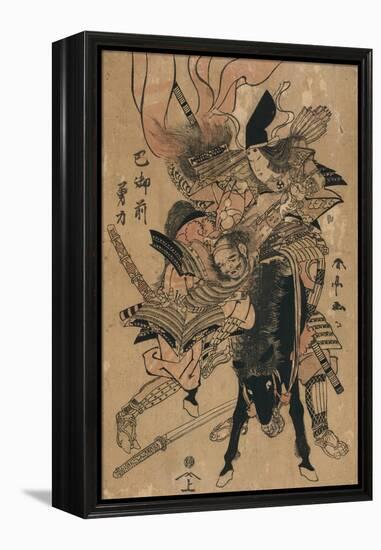 The Powerful Tomoe Gozen, C.1810-Katsukawa Shuntei-Framed Premier Image Canvas