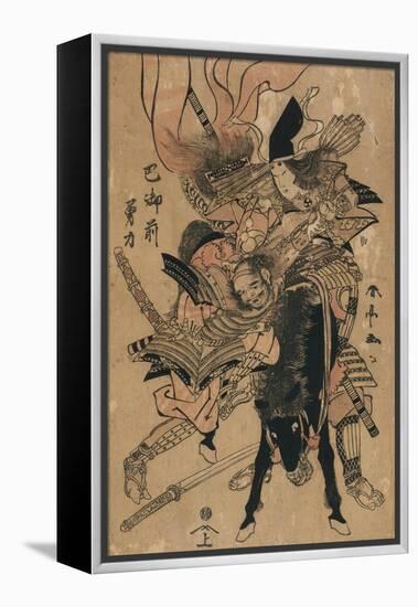 The Powerful Tomoe Gozen, C.1810-Katsukawa Shuntei-Framed Premier Image Canvas