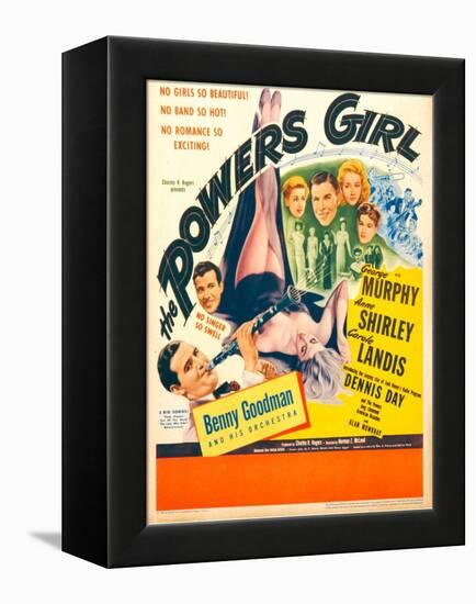 The Powers Girl, Benny Goodman on window card, 1943-null-Framed Stretched Canvas