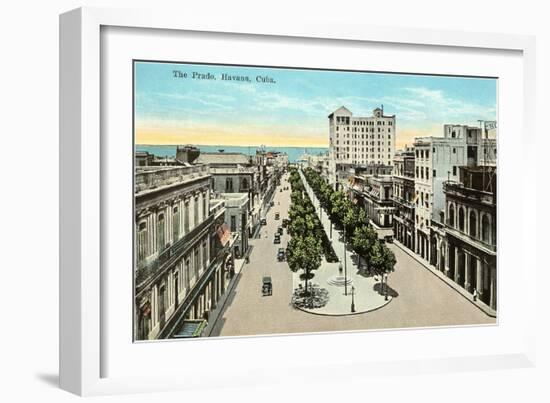 The Prado, Havana, Cuba-null-Framed Art Print