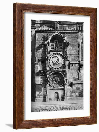 The Prague Astronomical Clock, Czechoslovakia, C1930s-null-Framed Giclee Print