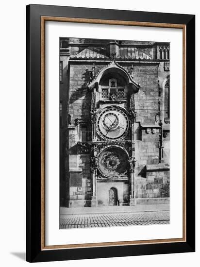 The Prague Astronomical Clock, Czechoslovakia, C1930s-null-Framed Giclee Print