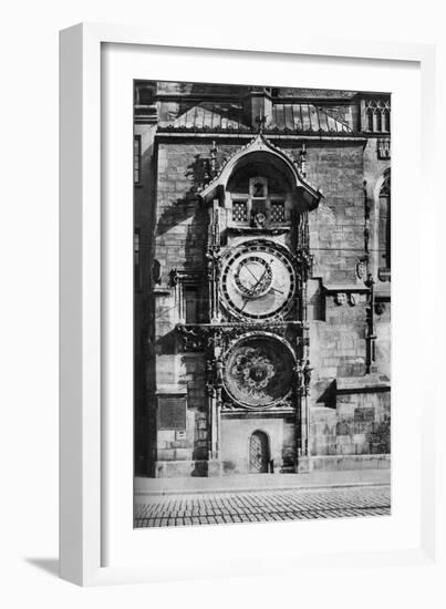 The Prague Astronomical Clock, Czechoslovakia, C1930s-null-Framed Giclee Print