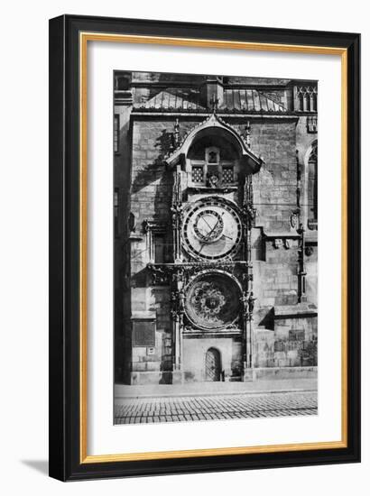 The Prague Astronomical Clock, Czechoslovakia, C1930s-null-Framed Giclee Print