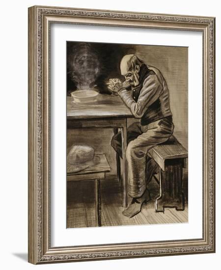 The Prayer, 1882-Vincent van Gogh-Framed Giclee Print