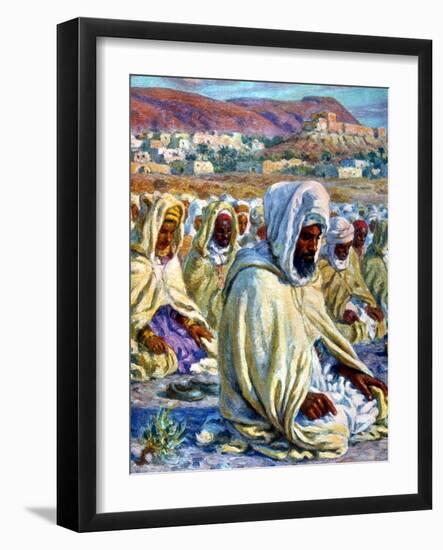 The Prayer, 1918-Etienne Dinet-Framed Giclee Print