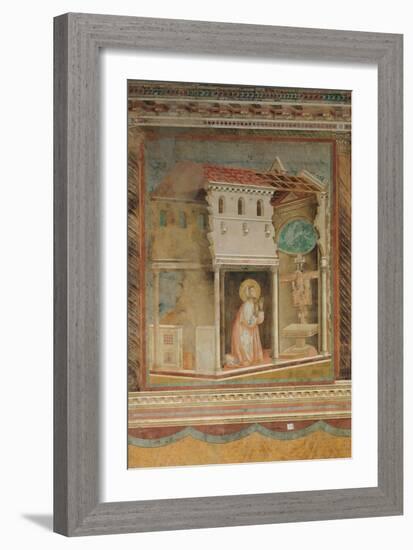 The Prayer Before the Crucifix of St Damian-Giotto di Bondone-Framed Giclee Print