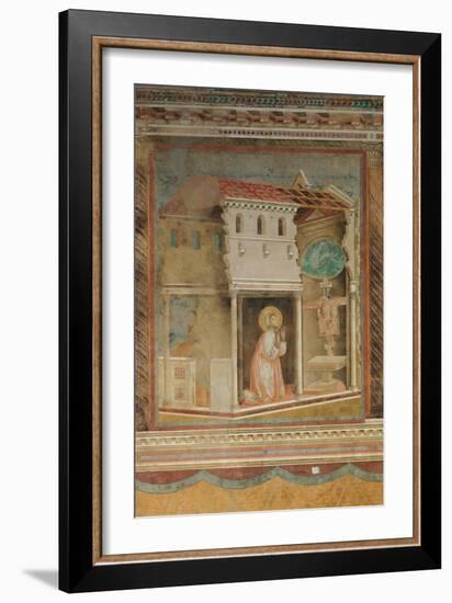The Prayer Before the Crucifix of St Damian-Giotto di Bondone-Framed Giclee Print