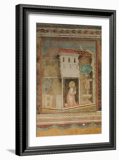 The Prayer Before the Crucifix of St Damian-Giotto di Bondone-Framed Giclee Print