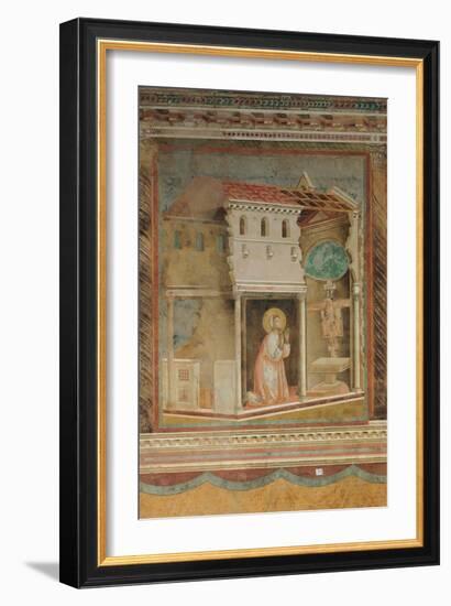 The Prayer Before the Crucifix of St Damian-Giotto di Bondone-Framed Giclee Print