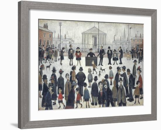 The Prayer Meeting-Laurence Stephen Lowry-Framed Giclee Print