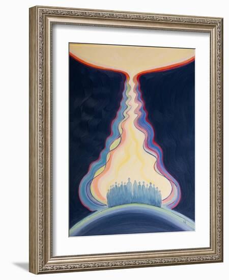 The Prayer of the Church, Offered through Jesus, and with Mary, is like an Umbilical Cord that Join-Elizabeth Wang-Framed Giclee Print