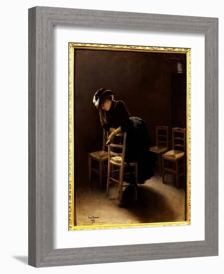 The Prayer. Painting by Jean Beraud (1849-1935), 1883. Oil on Canvas. Mention Must Be Made: Reims,-Jean Beraud-Framed Giclee Print