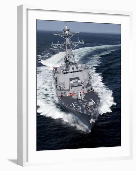 The Pre-Commissioning Unit Jason Dunham Conducts Sea Trials in the Atlantic Ocean-Stocktrek Images-Framed Photographic Print