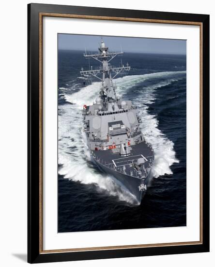 The Pre-Commissioning Unit Jason Dunham Conducts Sea Trials in the Atlantic Ocean-Stocktrek Images-Framed Photographic Print