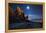 The Pre-Inca, Chiripa Culture, Horca Del Inca Ruins at Night Near Copacabana-Alex Saberi-Framed Premier Image Canvas