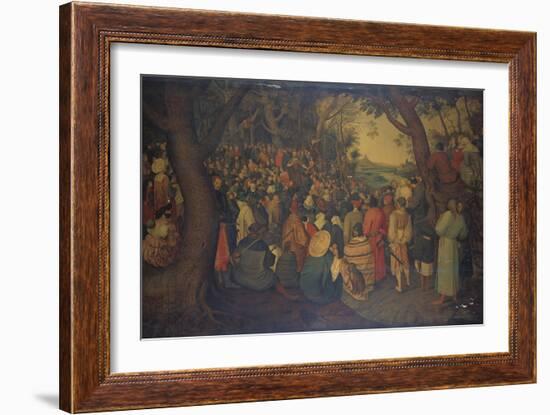 The Preaching of Saint John the Baptist-Hendrik Avercamp-Framed Giclee Print