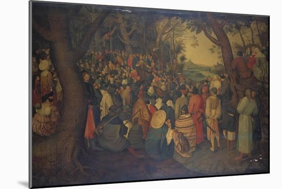 The Preaching of Saint John the Baptist-Hendrik Avercamp-Mounted Giclee Print