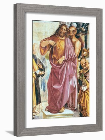 The Preaching of the Antichrist, Detail of Christ and the Devil-Luca Signorelli-Framed Giclee Print