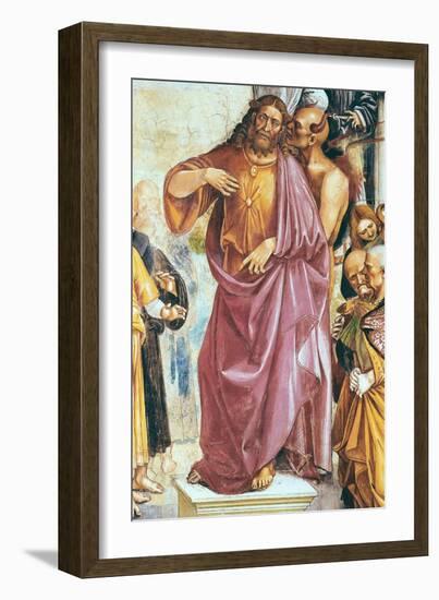 The Preaching of the Antichrist, Detail of Christ and the Devil-Luca Signorelli-Framed Giclee Print