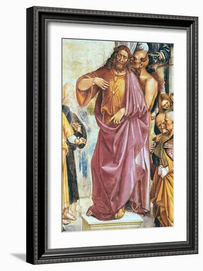 The Preaching of the Antichrist, Detail of Christ and the Devil-Luca Signorelli-Framed Giclee Print