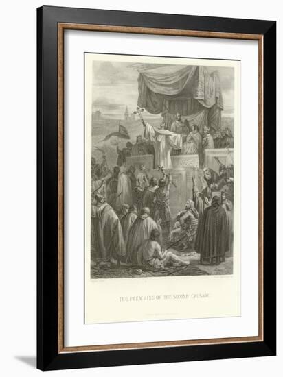 The Preaching of the Second Crusade-Alphonse Marie de Neuville-Framed Giclee Print