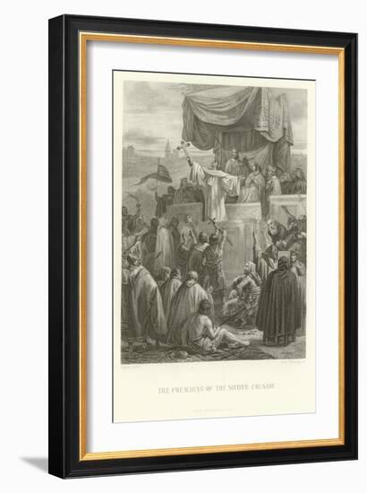 The Preaching of the Second Crusade-Alphonse Marie de Neuville-Framed Giclee Print