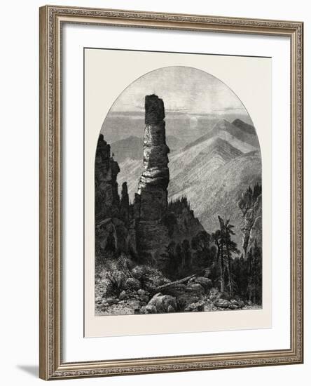 The Prebischkegel, Saxon Switzerland, Sachsische Schweiz, Bastei, Germany, 19th Century-null-Framed Giclee Print