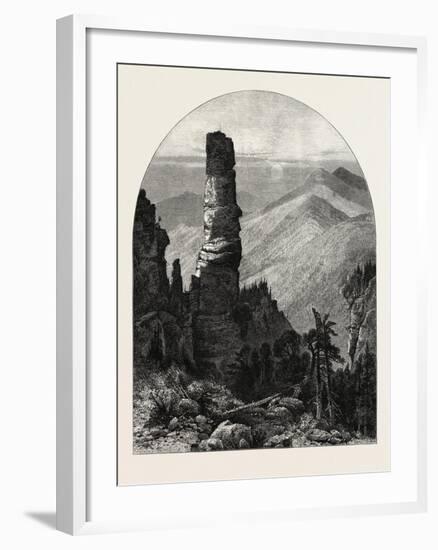 The Prebischkegel, Saxon Switzerland, Sachsische Schweiz, Bastei, Germany, 19th Century-null-Framed Giclee Print