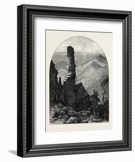 The Prebischkegel, Saxon Switzerland, Sachsische Schweiz, Bastei, Germany, 19th Century-null-Framed Giclee Print