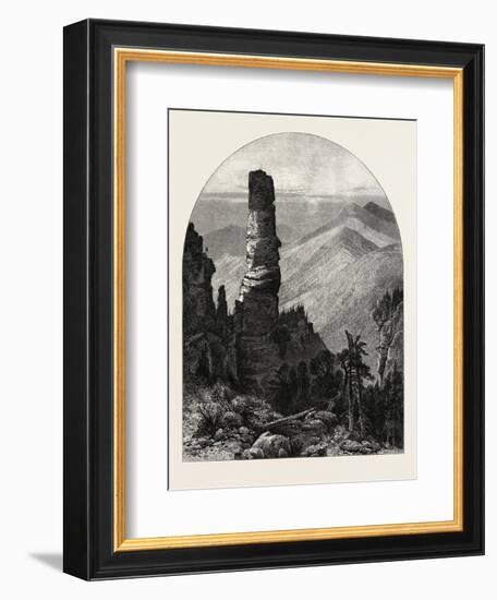 The Prebischkegel, Saxon Switzerland, Sachsische Schweiz, Bastei, Germany, 19th Century-null-Framed Giclee Print