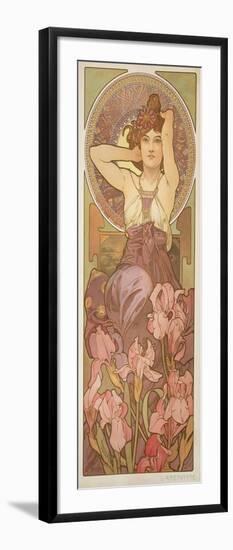 The Precious Stones: Amethyst, 1900-Alphonse Mucha-Framed Giclee Print