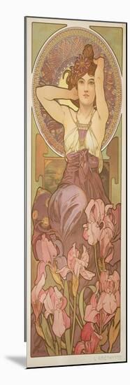 The Precious Stones: Amethyst, 1900-Alphonse Mucha-Mounted Giclee Print