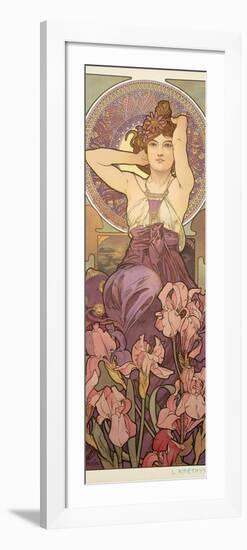 The Precious Stones: Amethyst, 1900-Alphonse Mucha-Framed Giclee Print