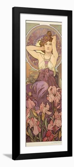 The Precious Stones: Amethyst, 1900-Alphonse Mucha-Framed Giclee Print