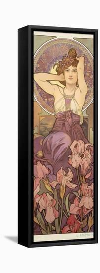 The Precious Stones: Amethyst, 1900-Alphonse Mucha-Framed Premier Image Canvas