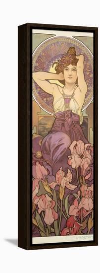 The Precious Stones: Amethyst, 1900-Alphonse Mucha-Framed Premier Image Canvas