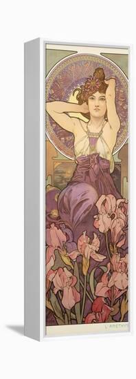 The Precious Stones: Amethyst, 1900-Alphonse Mucha-Framed Premier Image Canvas