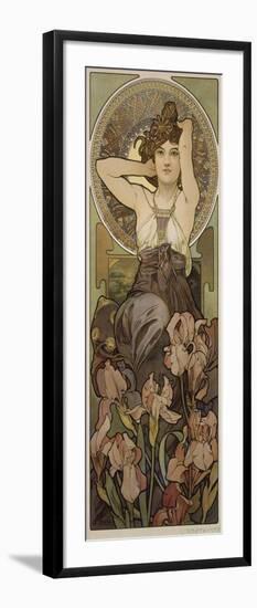 The Precious Stones: Amethyst, 1900-Alphonse Mucha-Framed Giclee Print