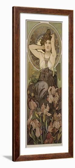 The Precious Stones: Amethyst, 1900-Alphonse Mucha-Framed Giclee Print